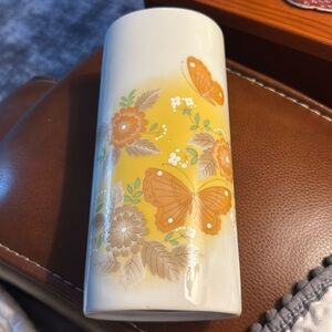 Otagiri Japan Flower & Butterfly Vase 8 1/2"